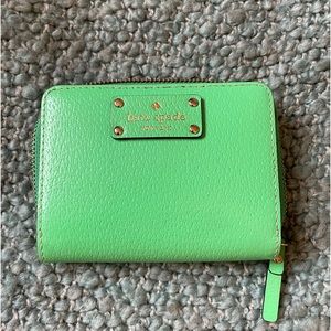 Kate Spade Spring Green Leather Wallet